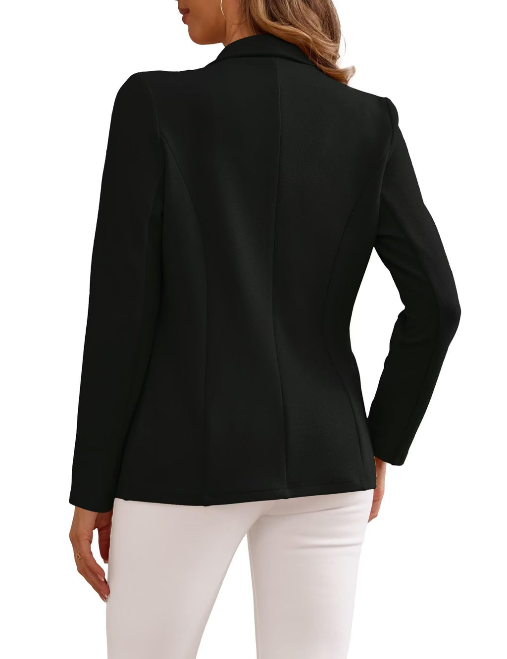 Ahlaray Women's Blazer Business Casual Lapel Collar Long Sleeve Open Front Work Office Suit Jackets Blazer, S-XL