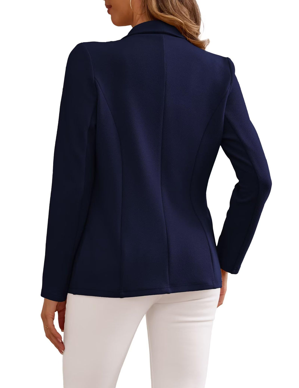 Ahlaray Women's Blazer Business Casual Lapel Collar Long Sleeve Open Front Work Office Suit Jackets Blazer, S-XL
