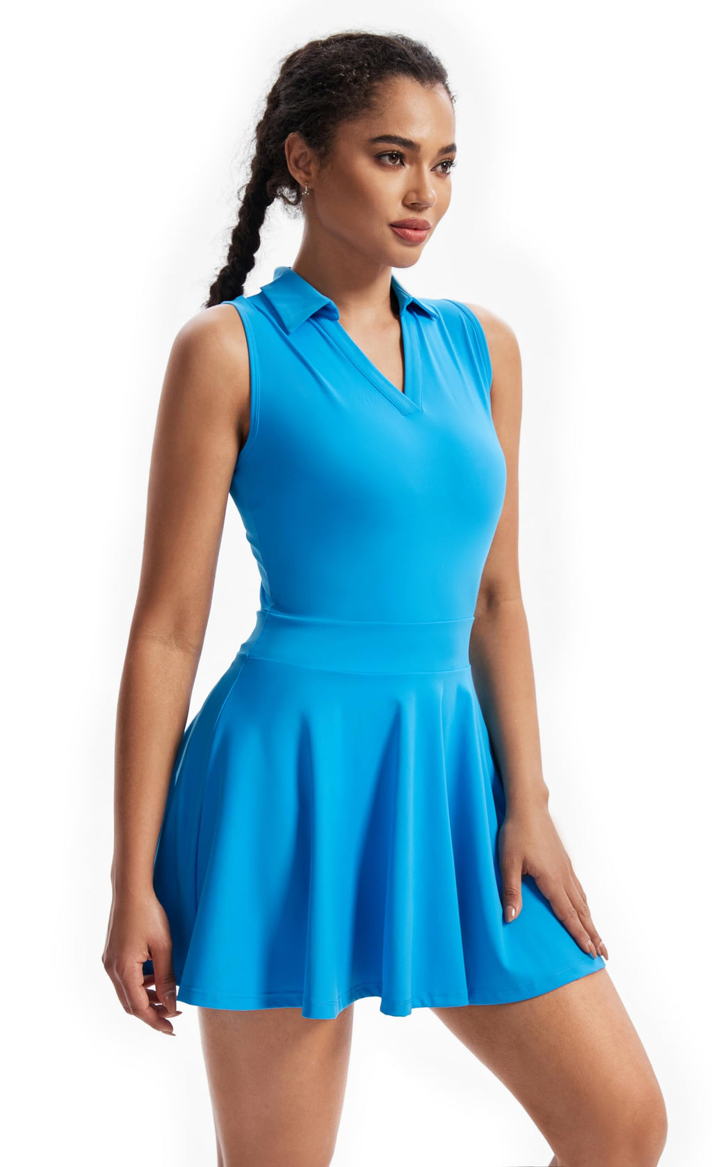 Cute Golf Tennis Dress Workout Athletic Dresses for Women with Shorts Pockets 2 Piece Sets Outfits Summer Clothes