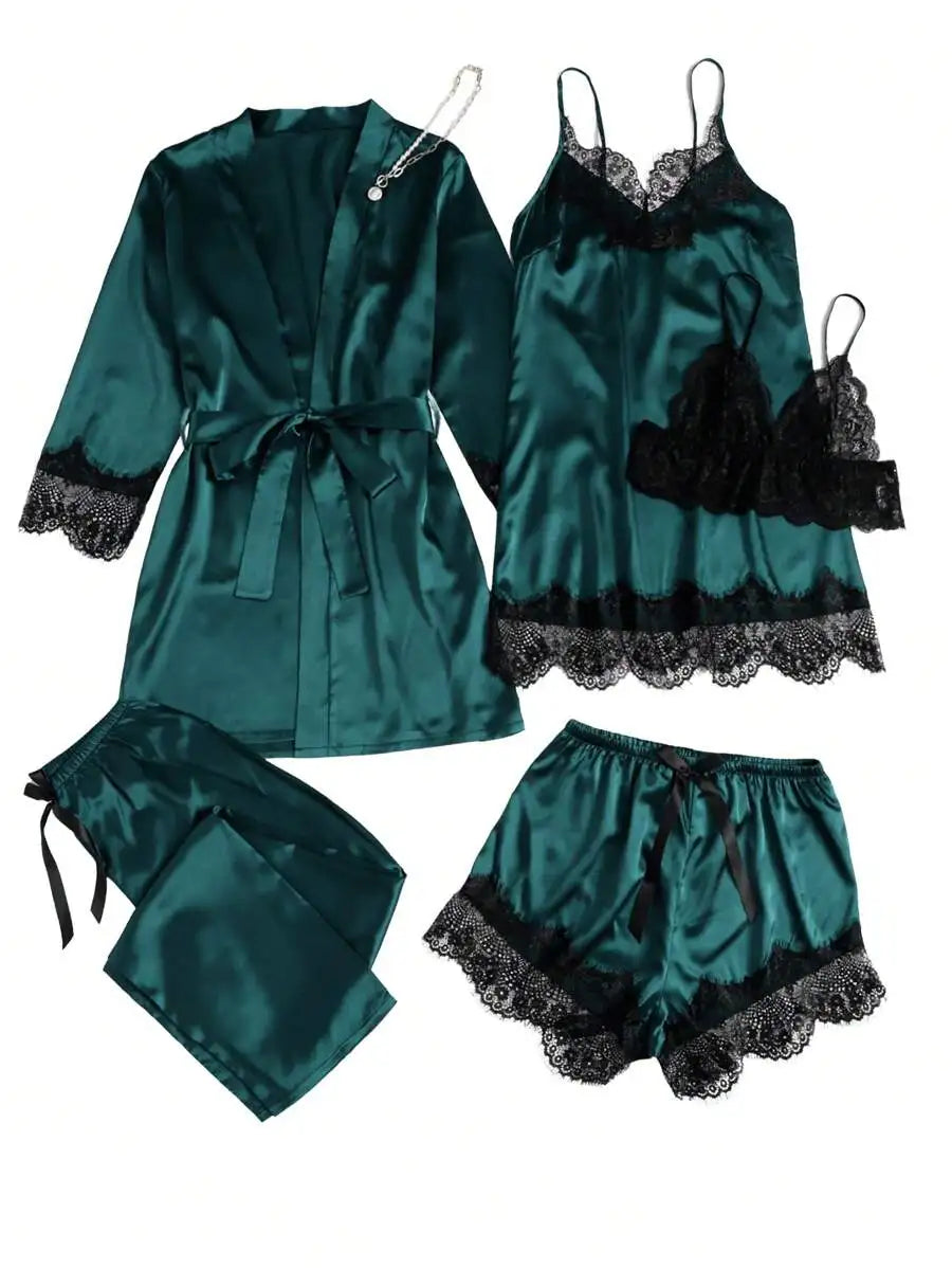 The Satin Robe Set