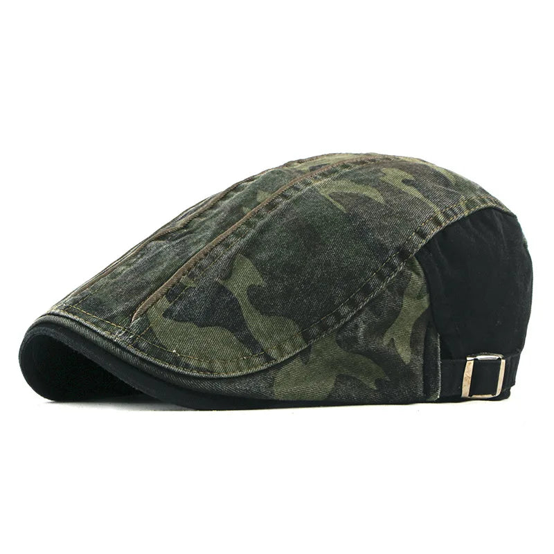 Camo Newsboy Cap
