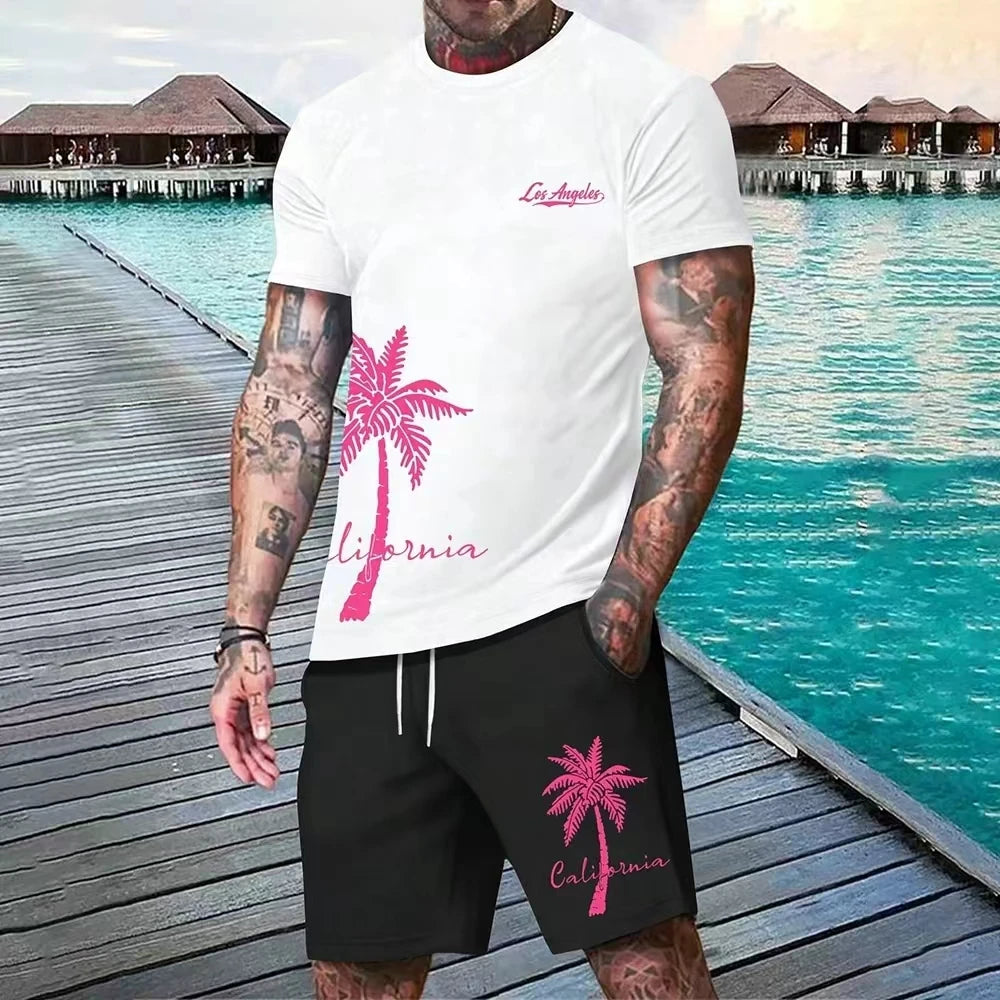 Men's Tropical Two-Piece Set