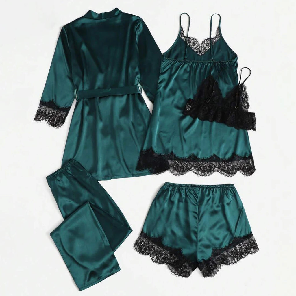 The Satin Robe Set
