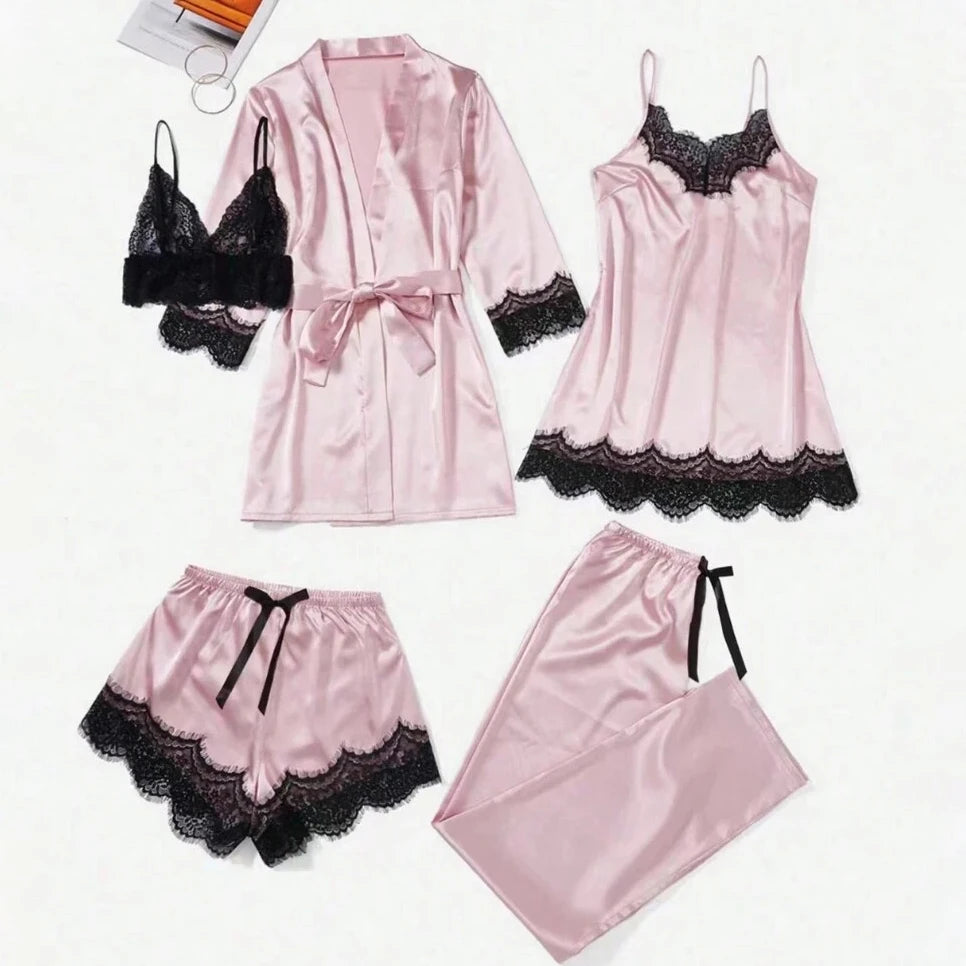 The Satin Robe Set