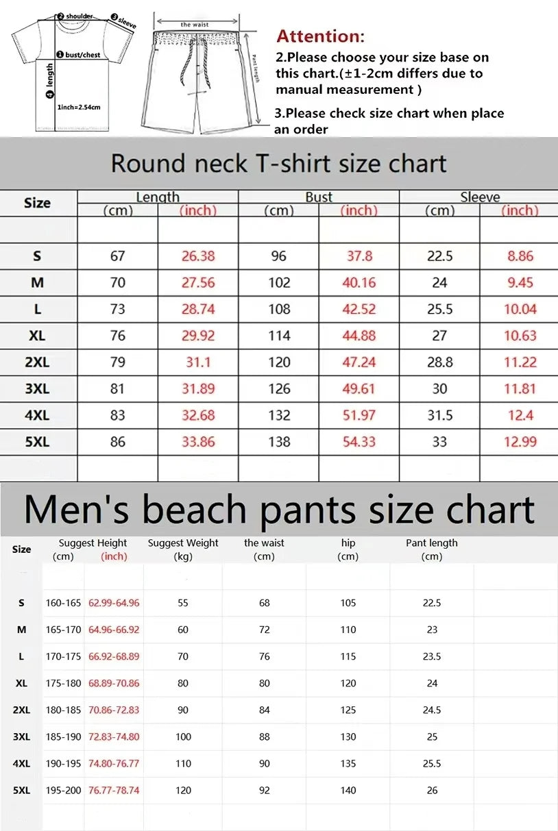 Men's Tropical Two-Piece Set