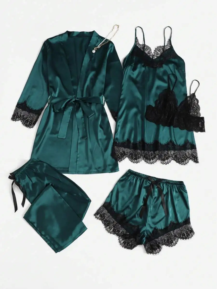 The Satin Robe Set