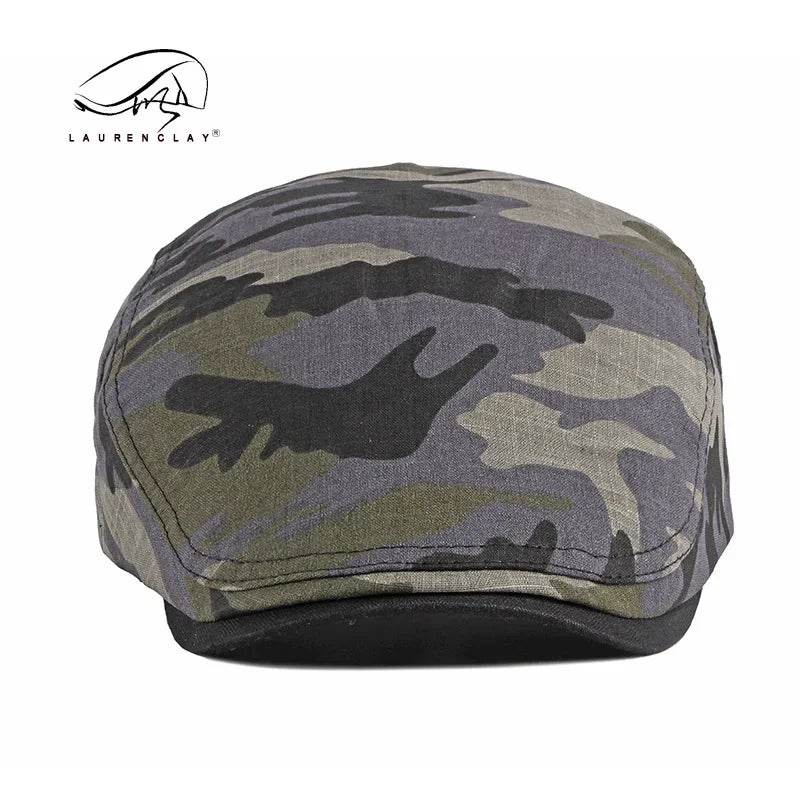 Camo Newsboy Cap