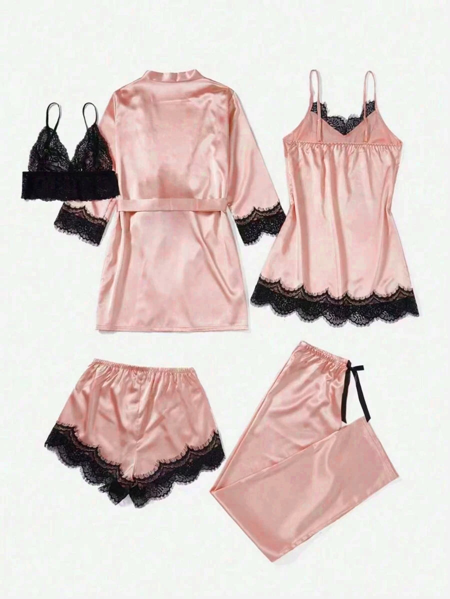 The Satin Robe Set