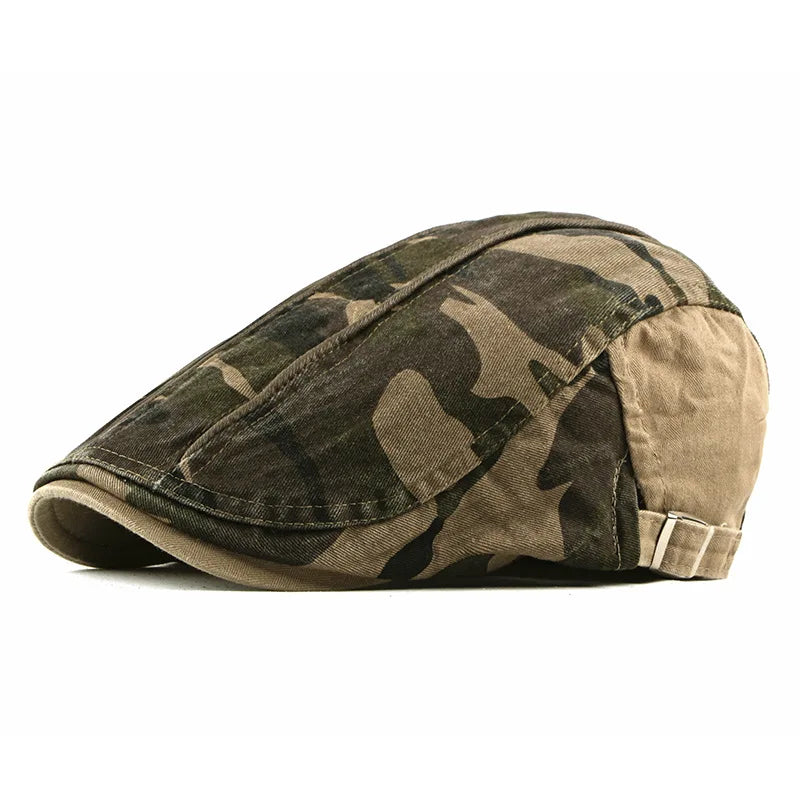 Camo Newsboy Cap