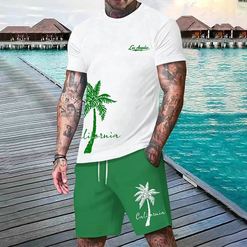 Men's Tropical Two-Piece Set
