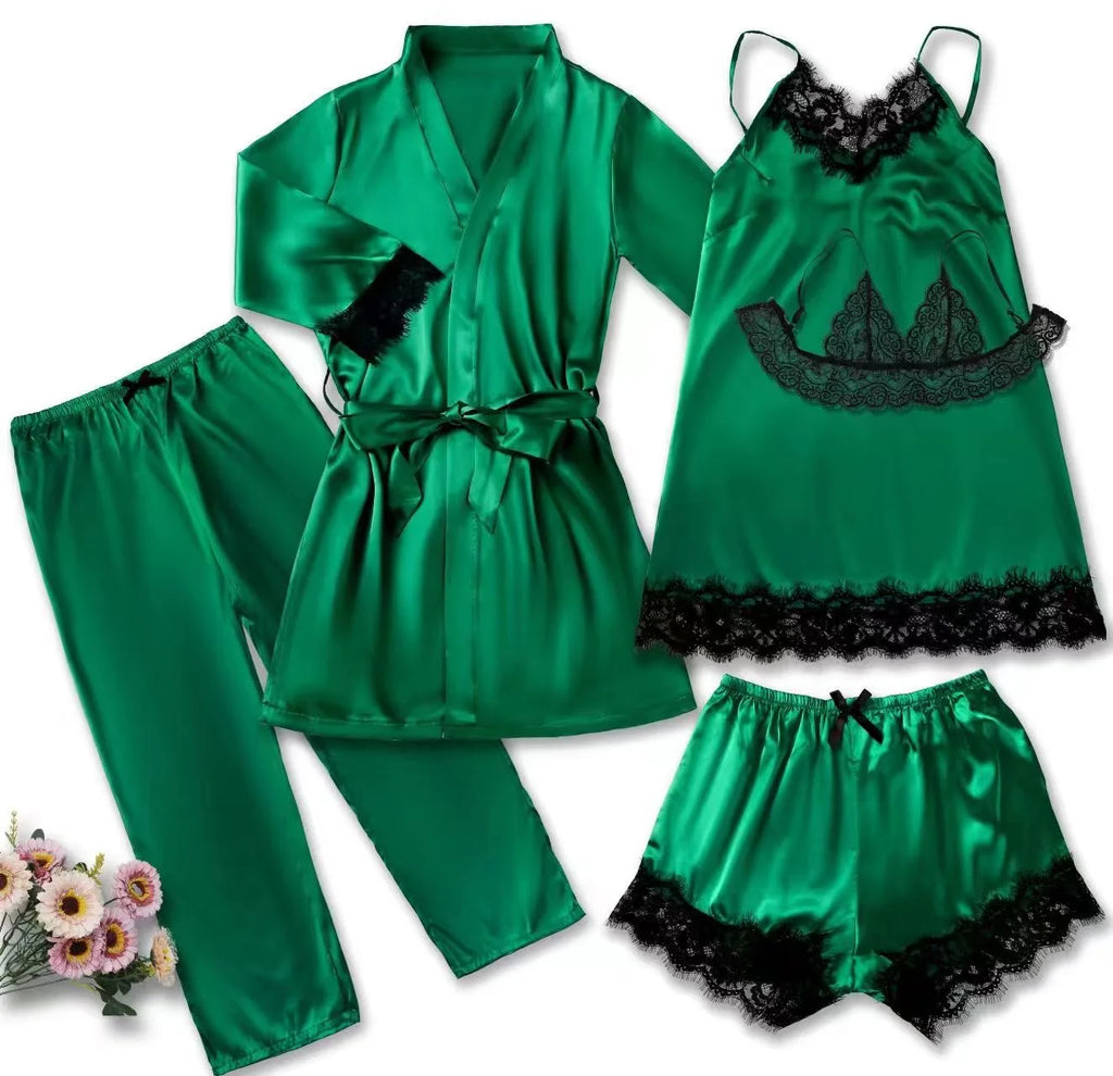 The Satin Robe Set