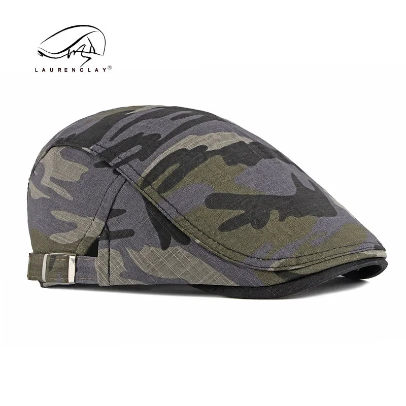 Camo Newsboy Cap