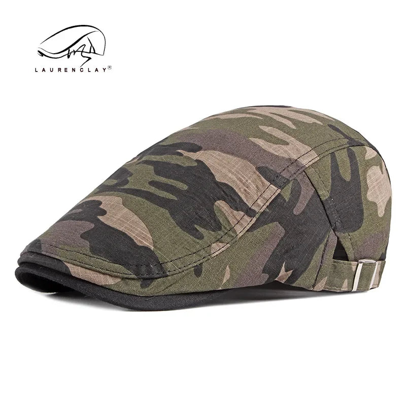 Camo Newsboy Cap
