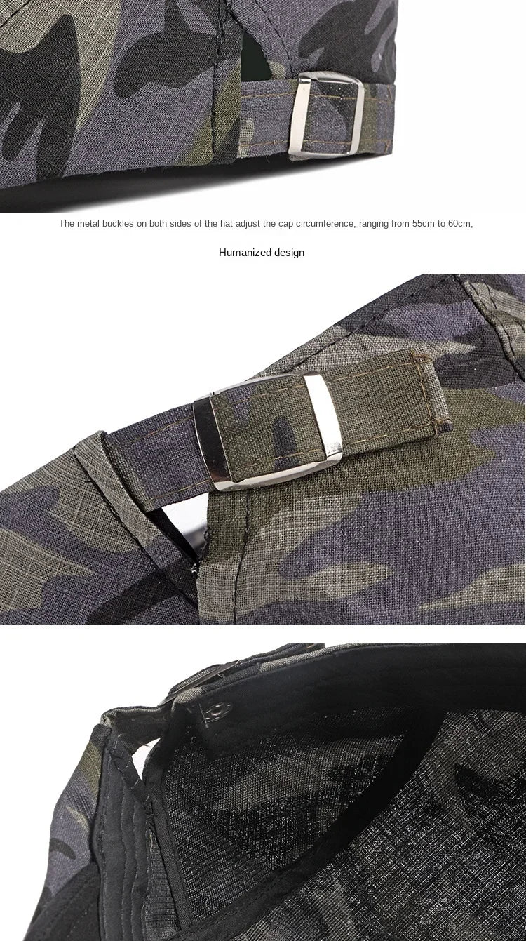 Camo Newsboy Cap